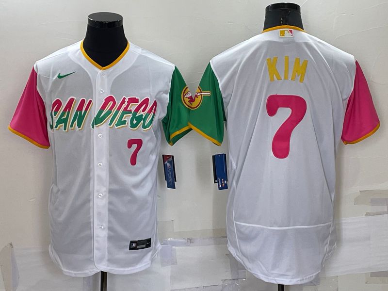 Men San Diego Padres #7 Kim White City Edition Elite Nike 2022 MLB Jerseys->los angeles dodgers->MLB Jersey